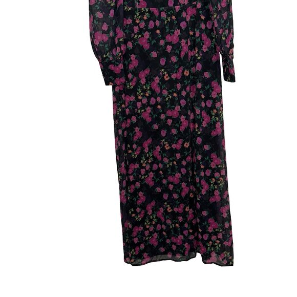 boohoo Plus Floral Corset Detail Maxi Milkmaid Dress Sz 16 NWT - Picture 8 of 16